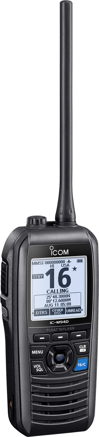 Icom IC-M94DE håndholdt VHF med AIS, GPS og DSC