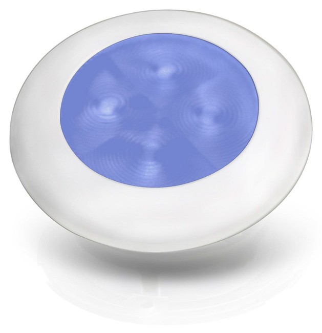 HellaMarine Hella Slim Line LED hvit spotlampe blått lys