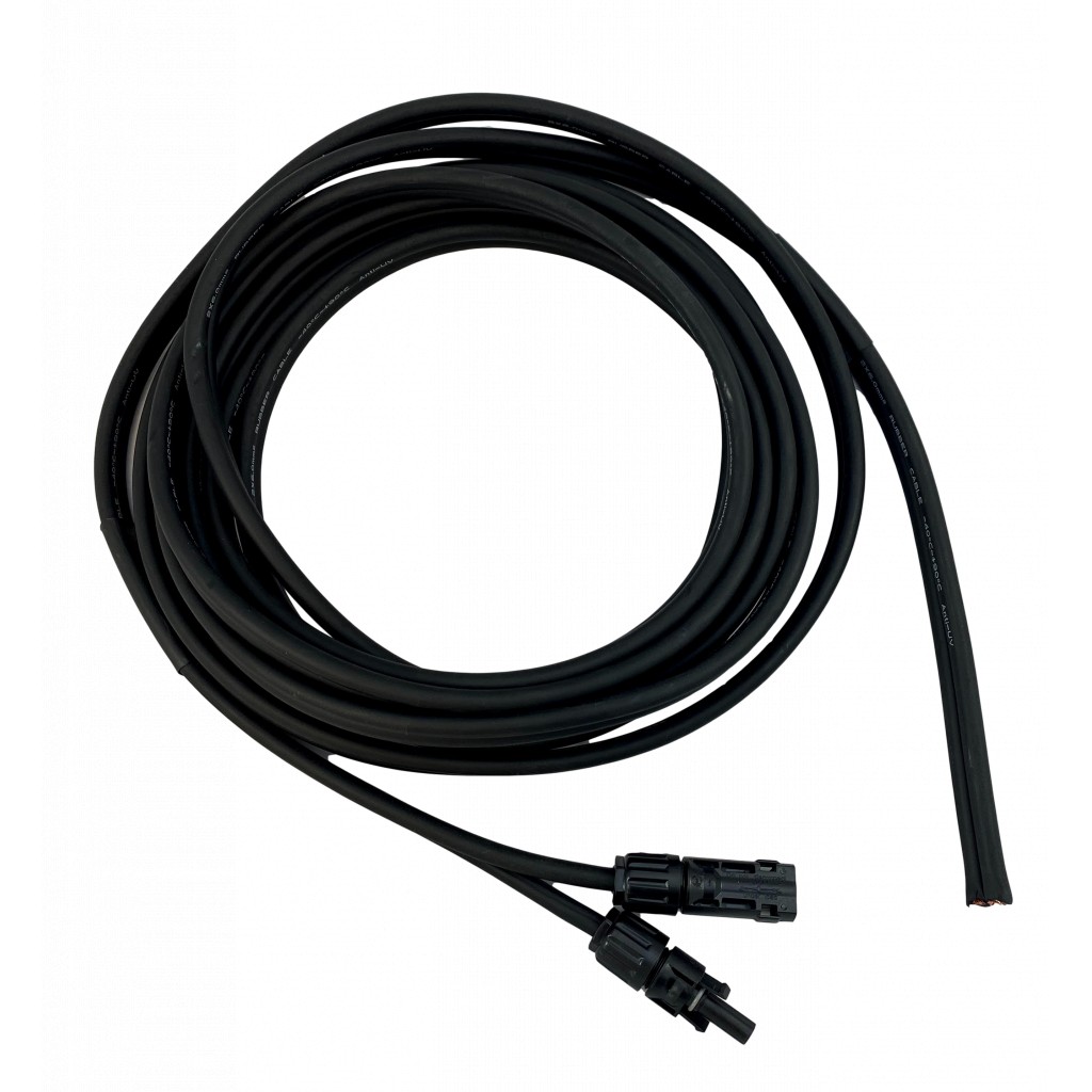 SKANBATT PV Kabel 2x6mm2 6mtr med MC4 kontakt - myk