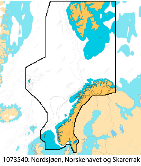 C-Map Reveal X - Norwegian Sea, North Sea and Skagerrak