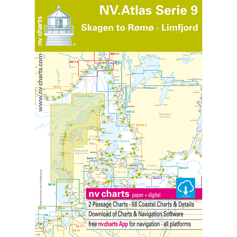 NV_Chart Kart kombi Atlas Serie 9 Skagen til Rømø-Limfjord