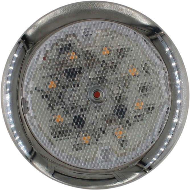 Seaworld Lampe hvit/blå LED m/bryter, Procyon II, krom