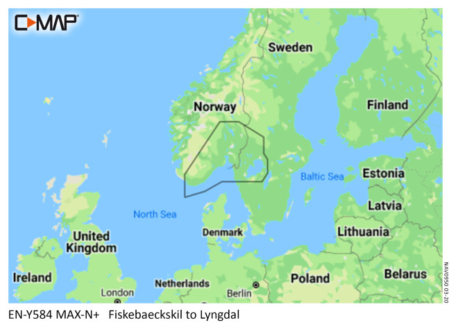 C-Map Discover Fiskebäckskil til Lyngdal
